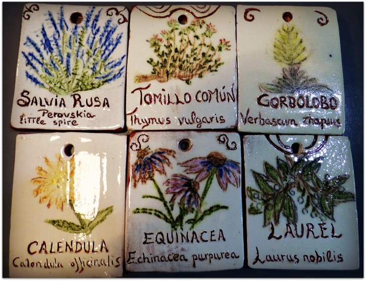Placas para plantas aromáticas