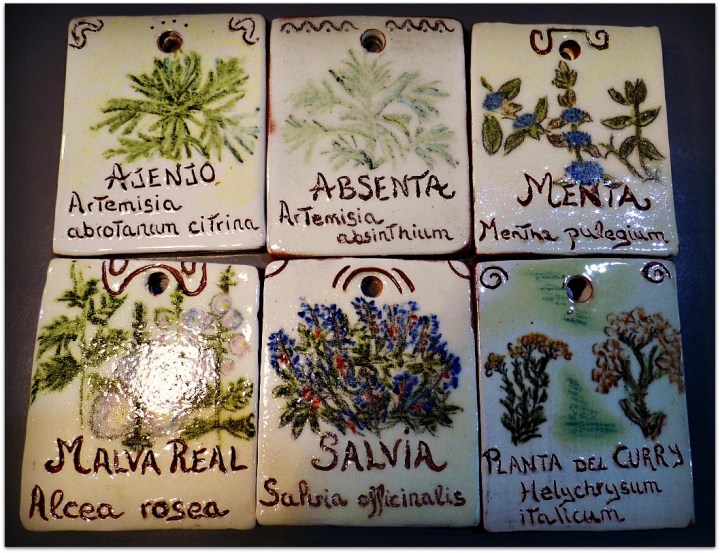 Placas para plantas aromáticas