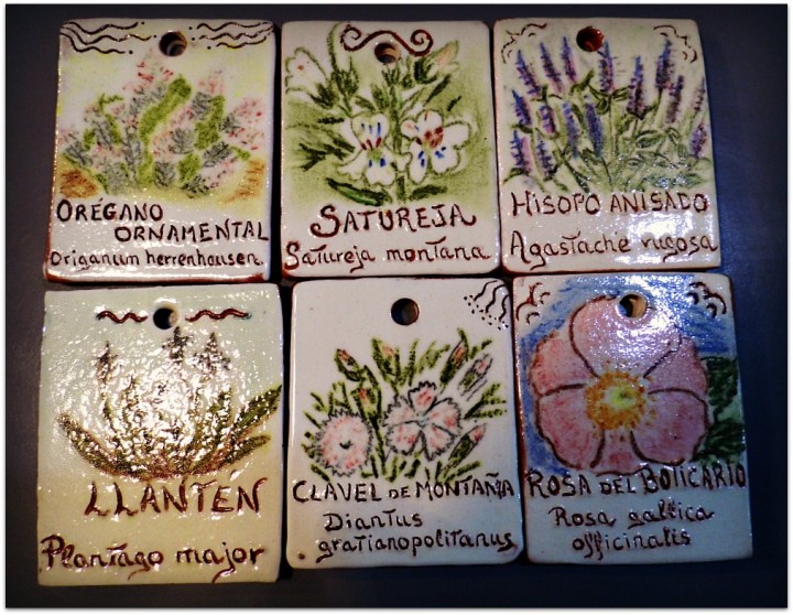 Placas para plantas aromáticas