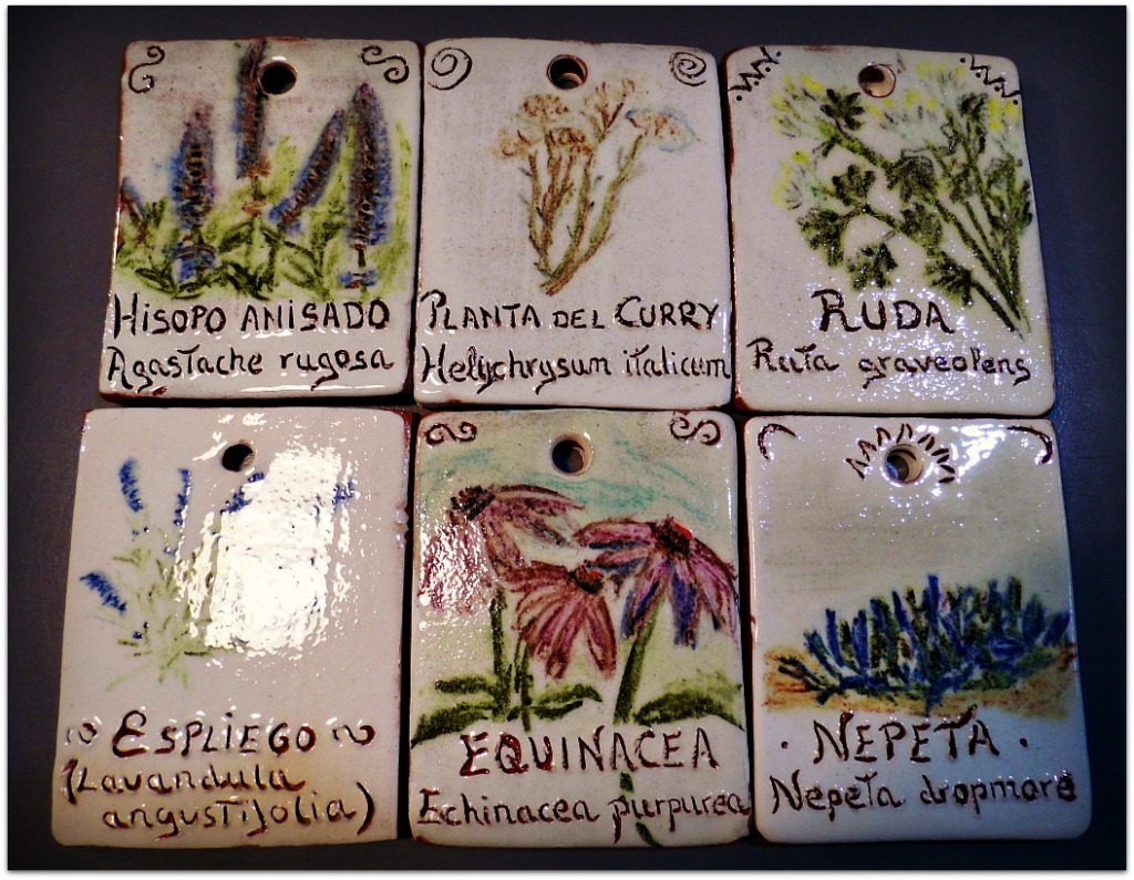 Placas para plantas aromáticas