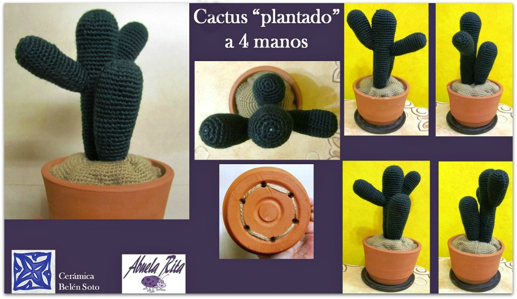 Cactus, ganchillo y cerámica