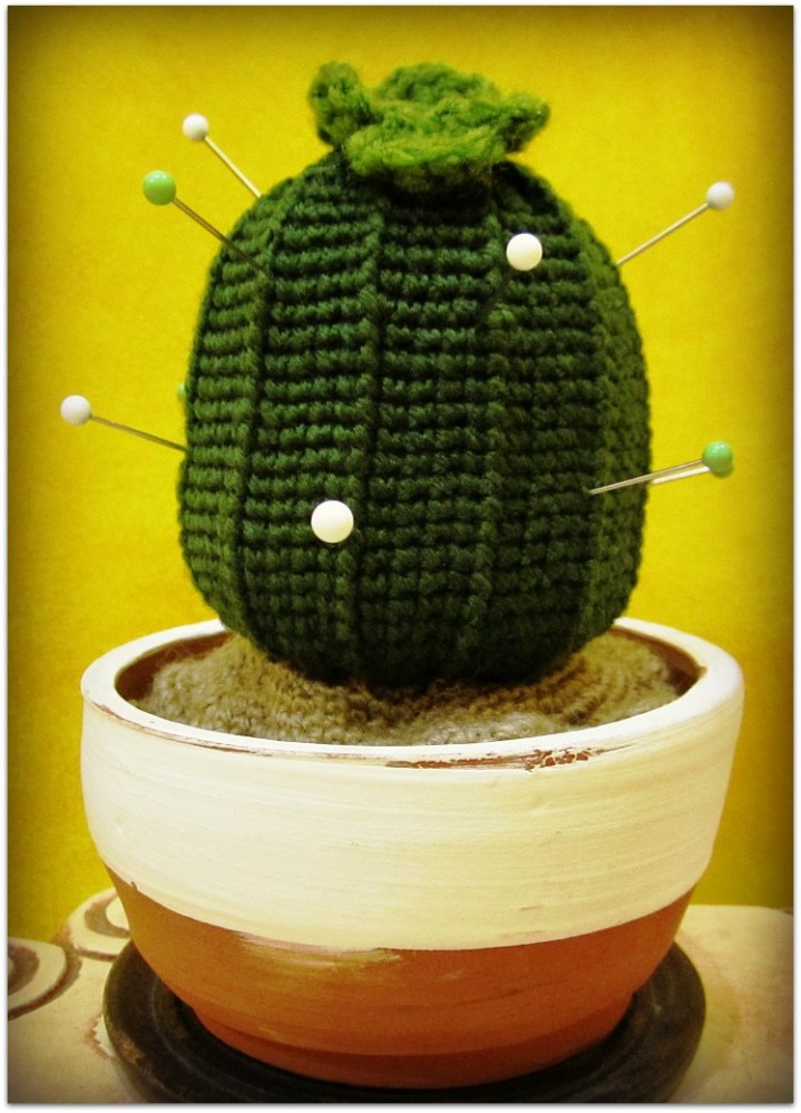 Cactus, ganchillo y cerámica
