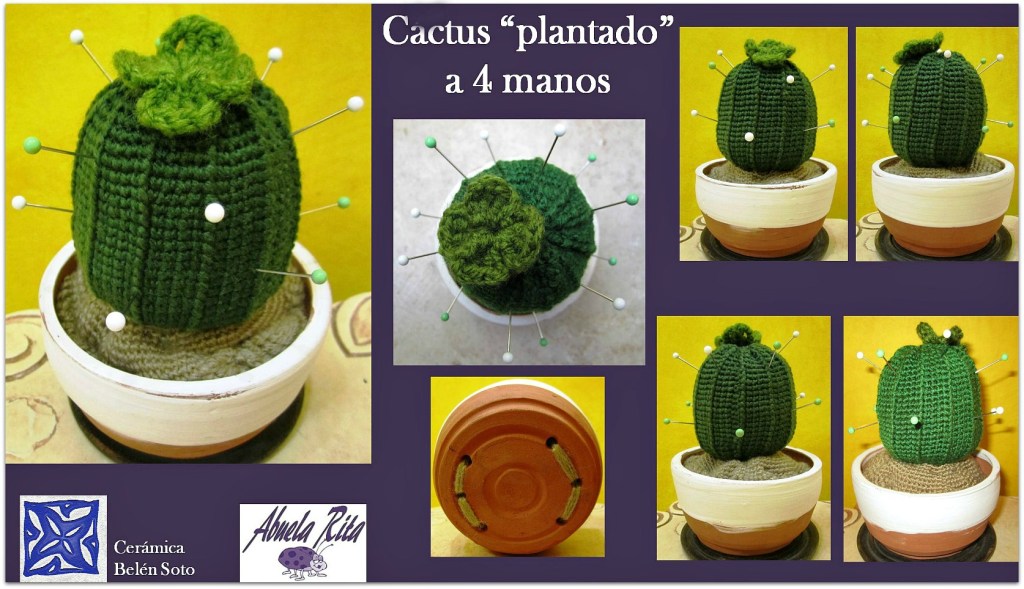 Cactus, ganchillo y cerámica