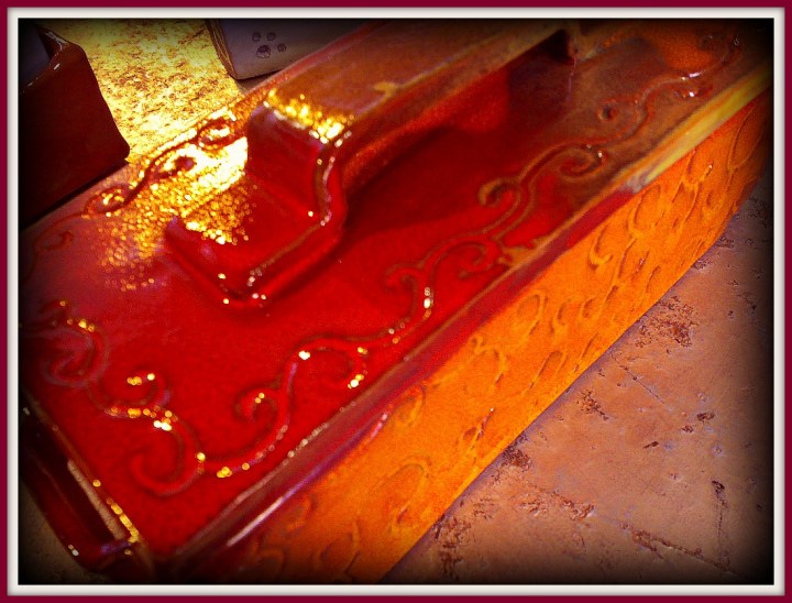 Joyero de arcilla esmaltado