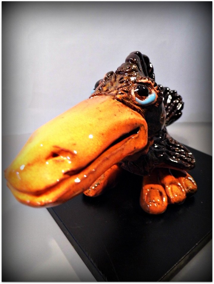 Pájaro de cerámica