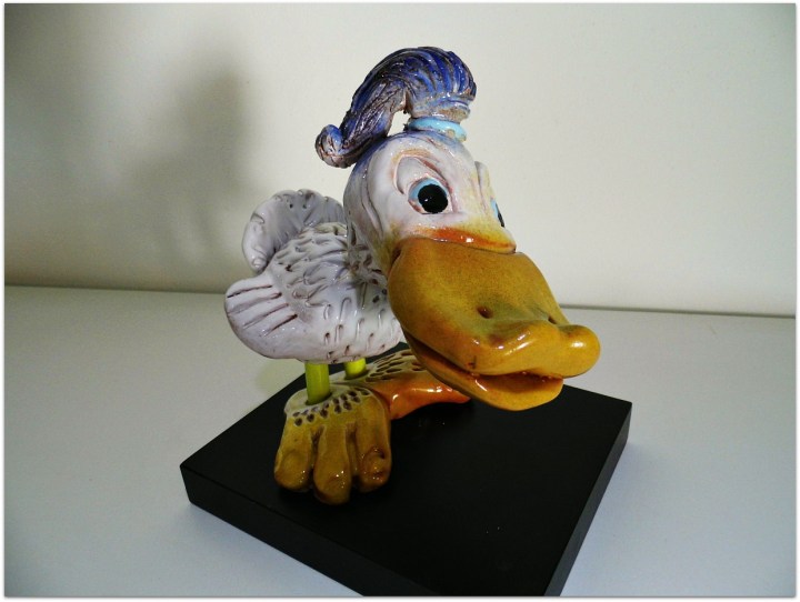 Pato de cerámica