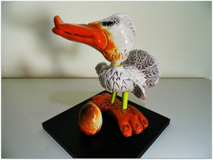 Pato de cerámica