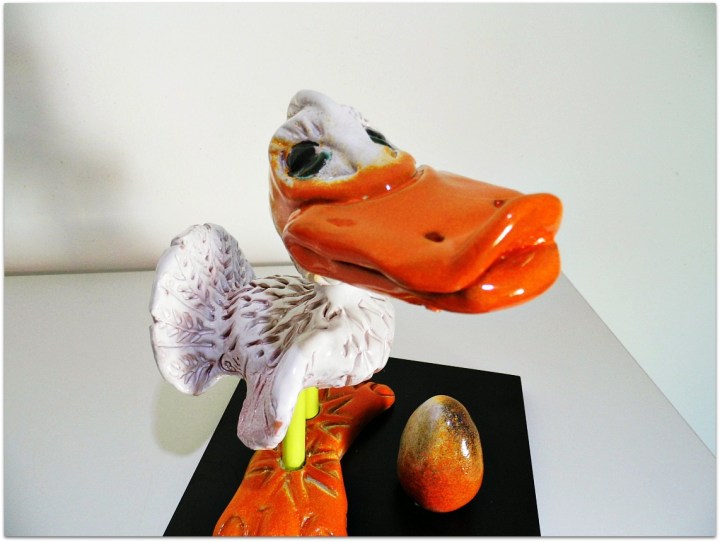 Pato de cerámica