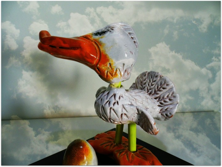 Pato de cerámica