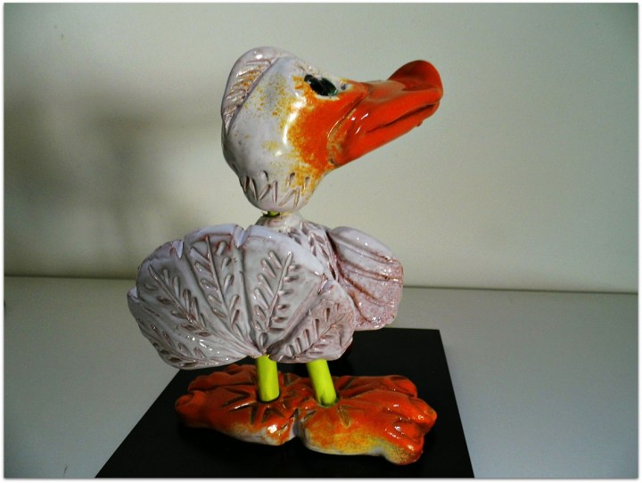 Pato de cerámica