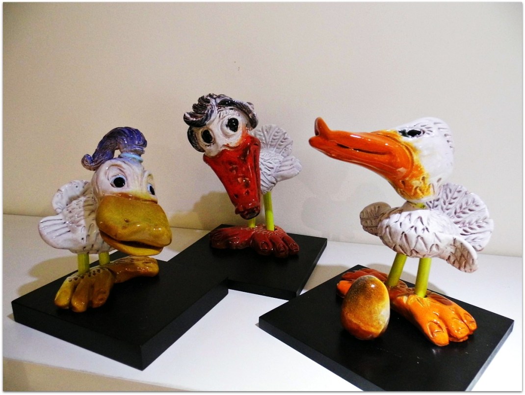 Patos de cerámica