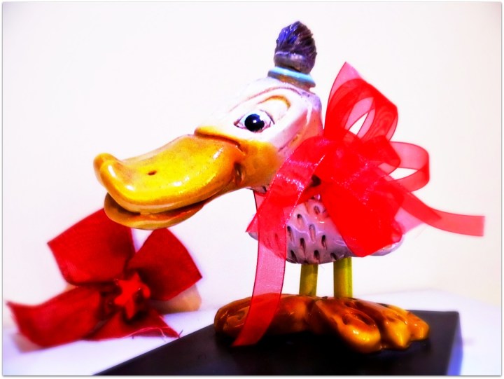 Pato de cerámica
